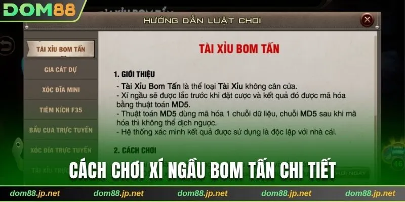 Hướng dẫn chơi lắc xí ngầu bom tấn cụ thể cho hội viên 